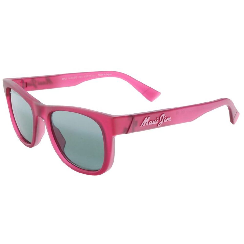 Maui Jim MJ0687S-004 Fuchsia Transparent Square Sunglasses Grey Polarised